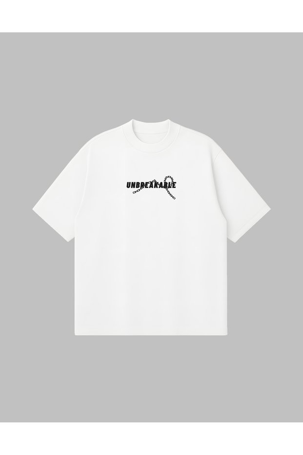 Unbreakable Boxy Fit Oversized Unisex 100% Cotton Pack T-Shirt – Printed T-Shirt | Streetwear