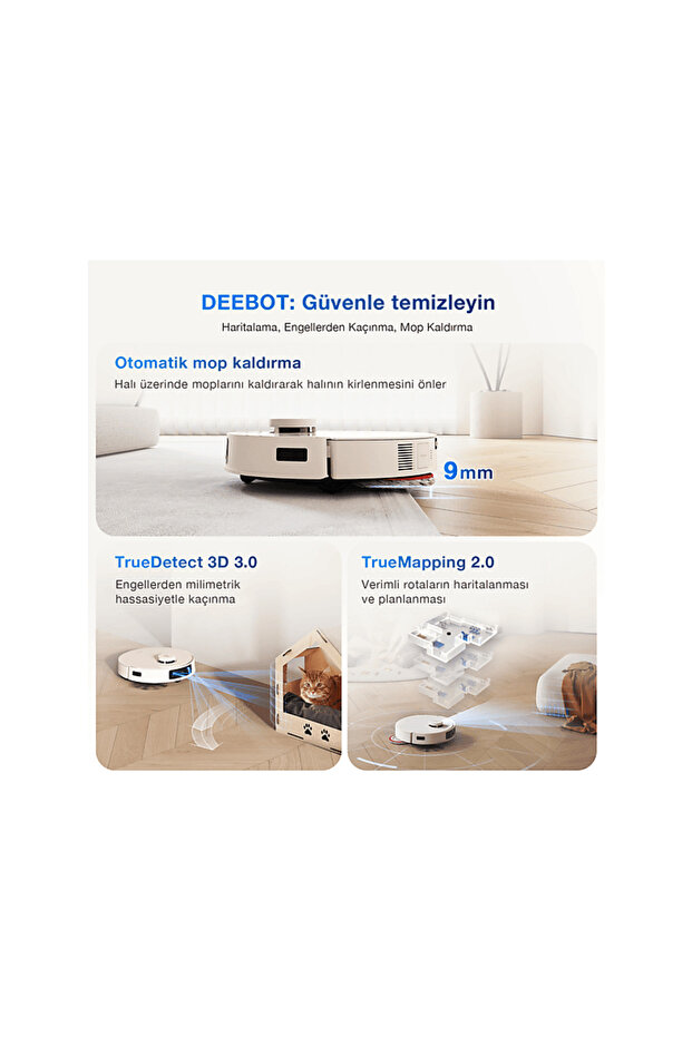 T30 Pro Omni Robot Süpürge Bej - 7