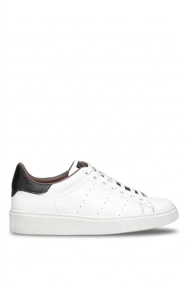 Elit Vra40658C Men's Genuine Leather Casual Shoes White