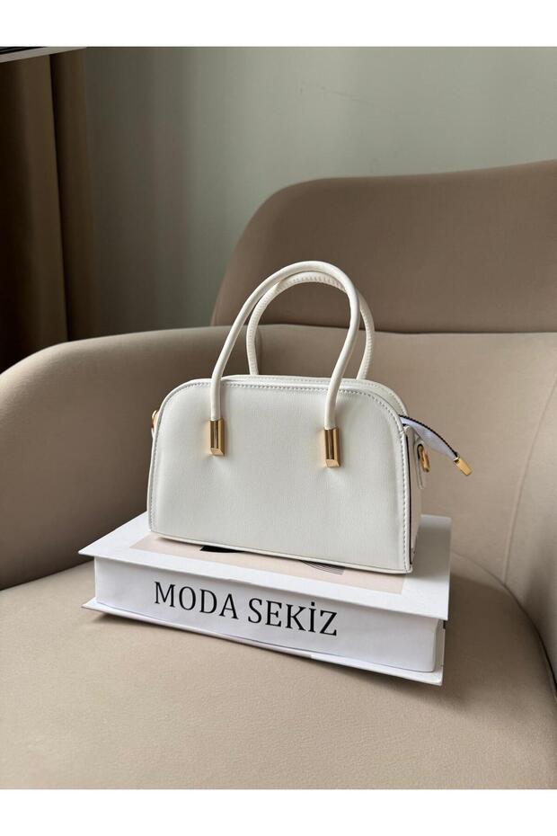 Women's Faux Leather Double Strap Shoulder Bag Bag