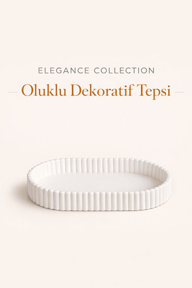 Corrugated Decorative Tray Modern Candle, Jewelry, and Accessory Presentation Tray