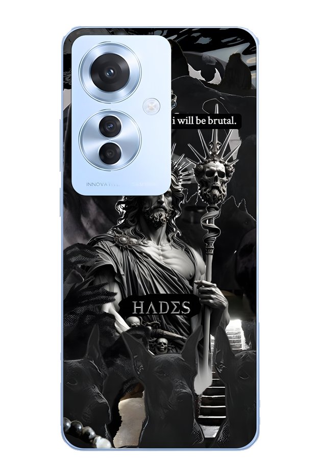 Oppo Reno 11F 5g Compatible Hades Mythology Patterned Transparent Phone Case