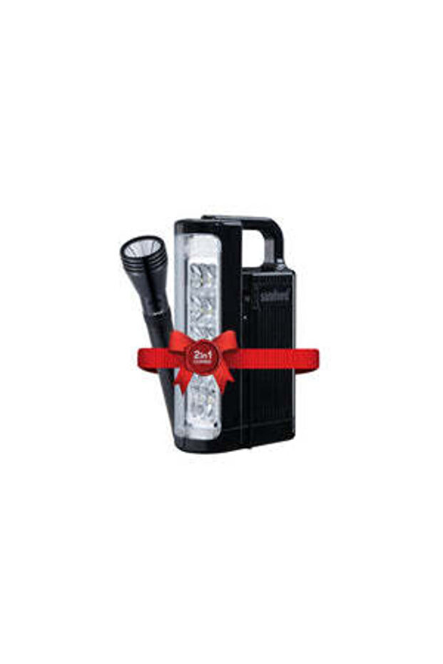 Emergency Lantern & 5 W Flashlight Combo with Rechargeable Batteries