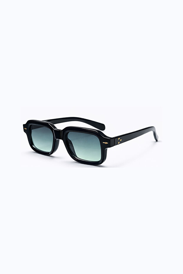 Murvik Green Retro Square Bone Frame Unisex Uv400 Vintage Retro Sunglasses