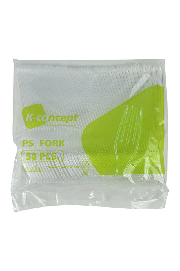 Heavy Duty Clear Disposable Plastic Forks (50 Pack)