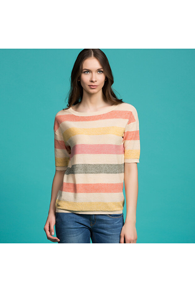 Kadın Renkli Triko - 1