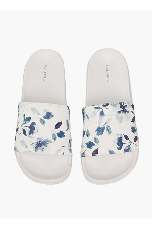 Women Floral Print Slides