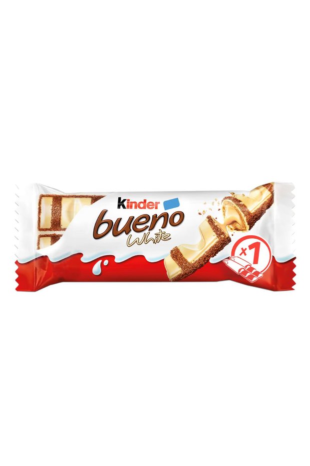Kinder Bueno White Chocolate Crispy Wafer Bars (39g Twin Pack)
