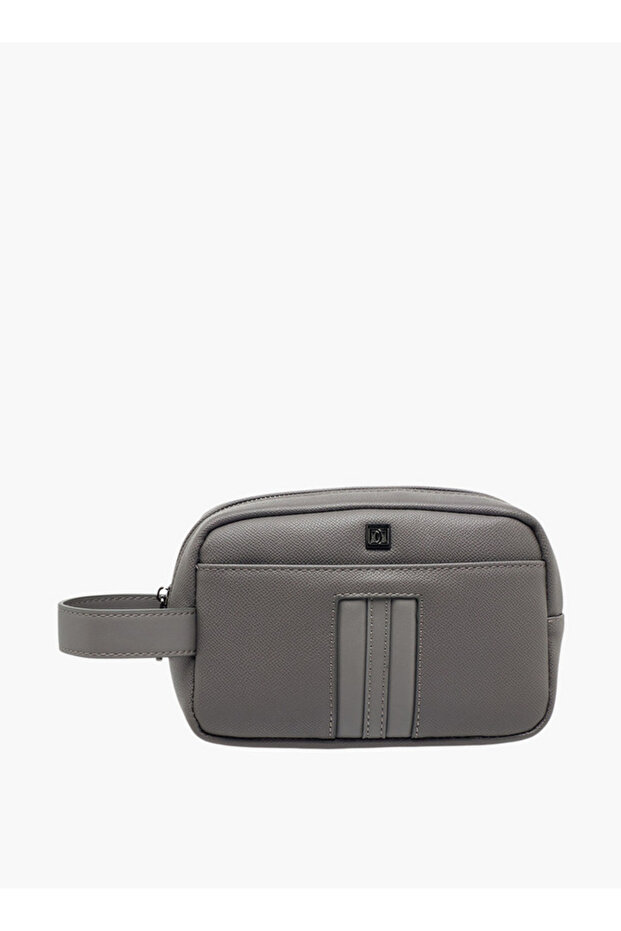 Men Textured Wristlet Pouch Bag