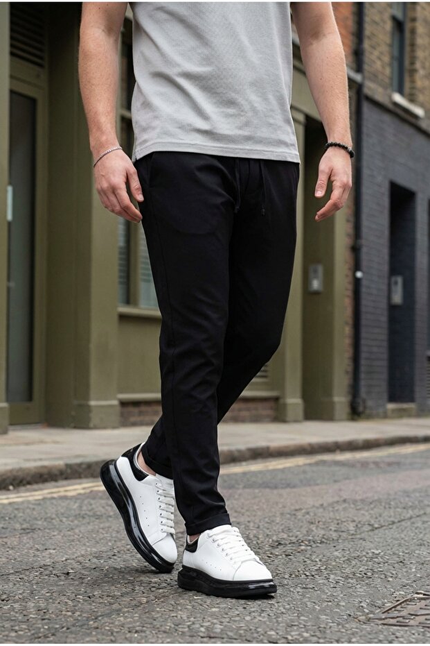 Men's Elastic Waist Boyfriend Fit Jogger Pants Pants