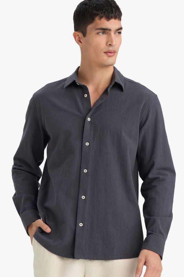 %100 Pamuk Gömlek E7741AX26SP - 2