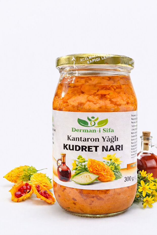 Derman-ı Şifa Kantaron yağlı kudret narı 300 gr cam kavanoz