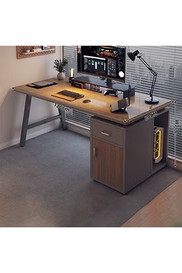 Executive Office Desk and Multifunction Computer Table - 3
