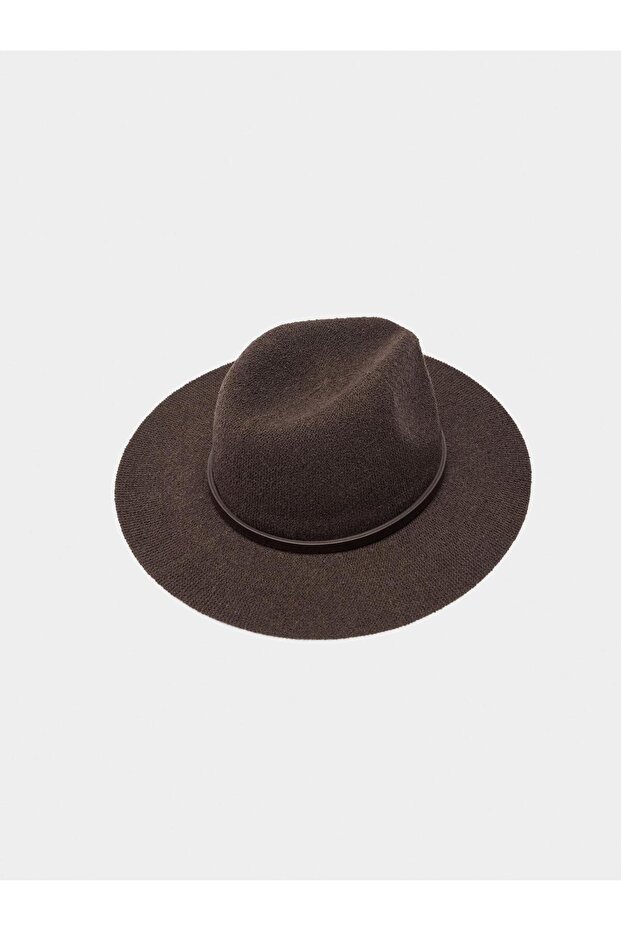 Kadın Kemer Detaylı Örme Şapka - 4