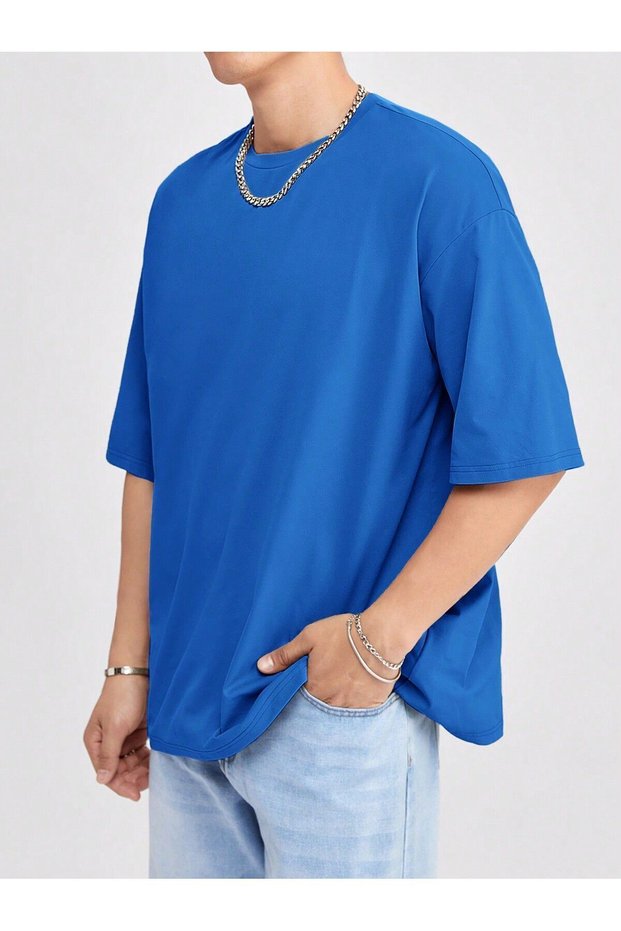 Unisex Large Size Relaxed Fit T-Shirt - Crew Neck T-Shirt
