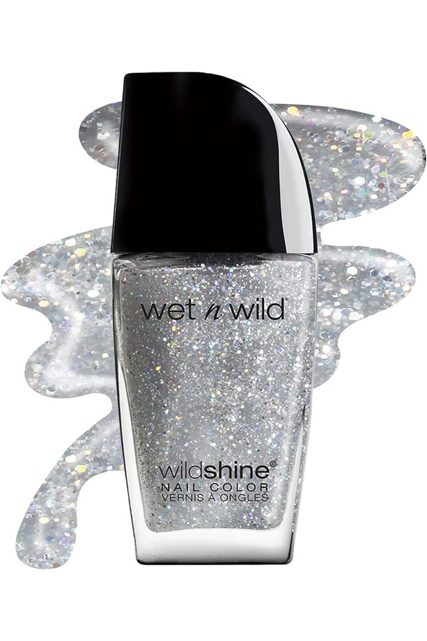 Wild Shine Nail Polish, Kaleidoscope, Glitter Top Coat, Nail Color