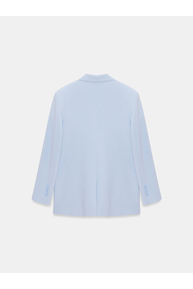 60794 Blazer Ceket-Mavi - 6