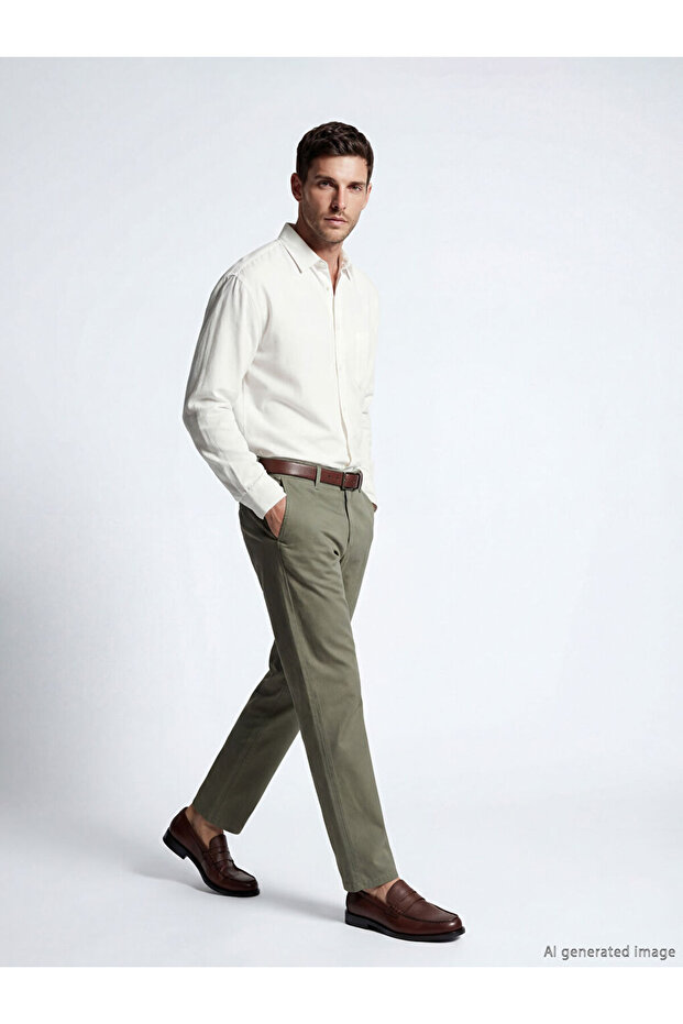 Esvab • Modern & Distinctive Comfortable Fit Wide Leg Men's Chino Pants