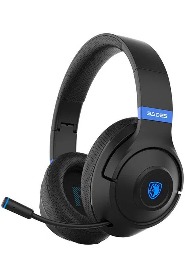 Whisper Wireless Headset, Bluetooth 5.3, 32 Hours Battery Life, Foldable Ear Cups, Black