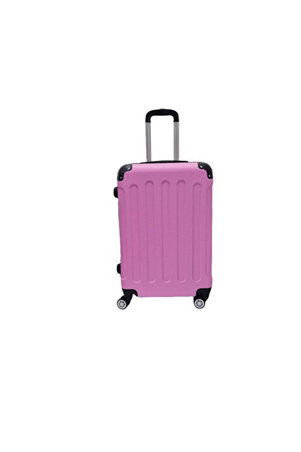 Valize plastic 3/set Roz - 2
