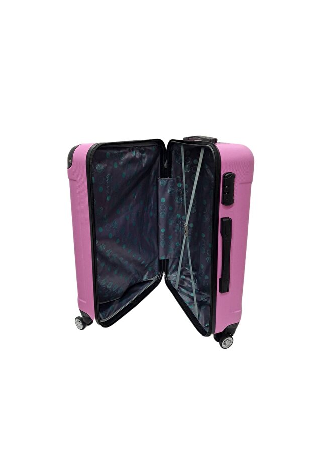 Valize plastic 3/set Roz - 5