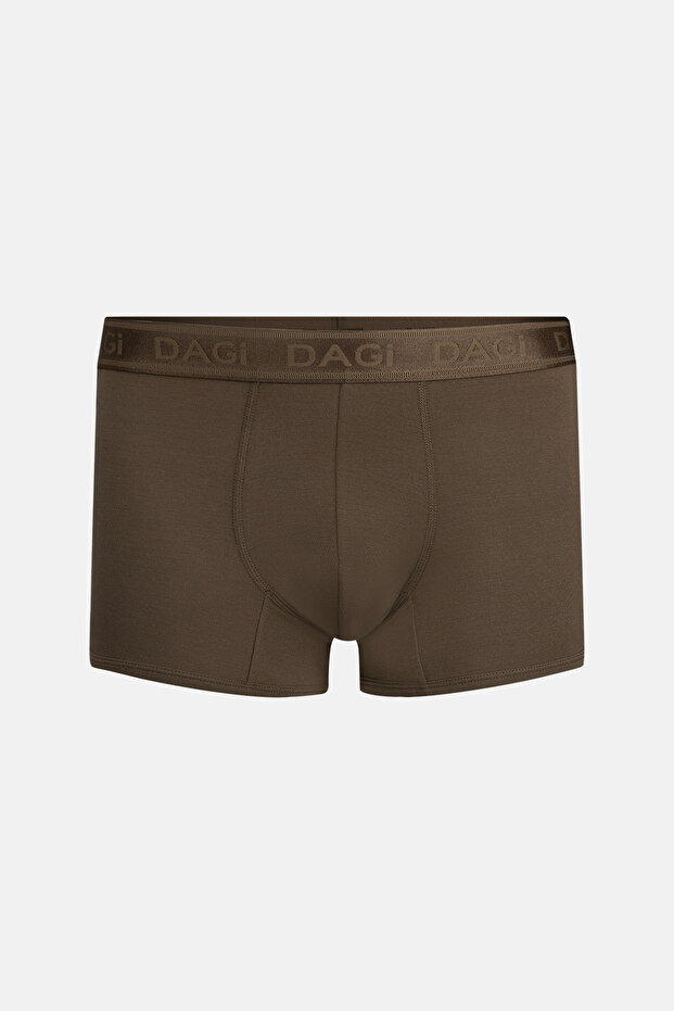 GRİ-HAKİ Desenli Micro Modal Boxer - 2