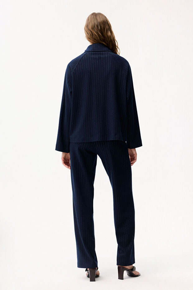 Fermuarlı Örme Ceket - 6