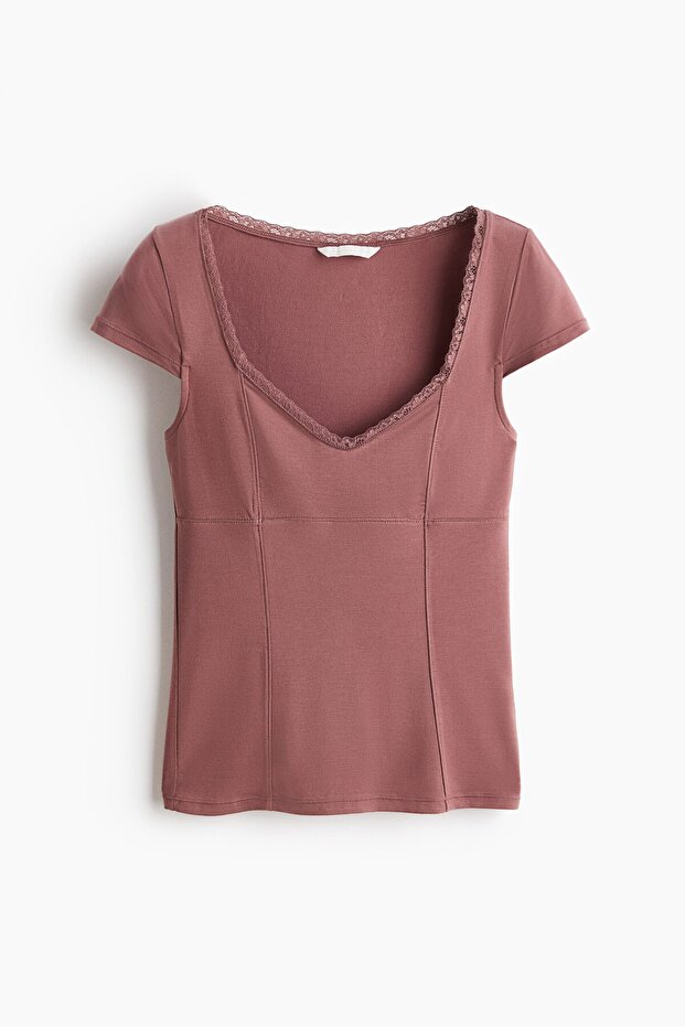 Dantel Şeritli Üst - 3