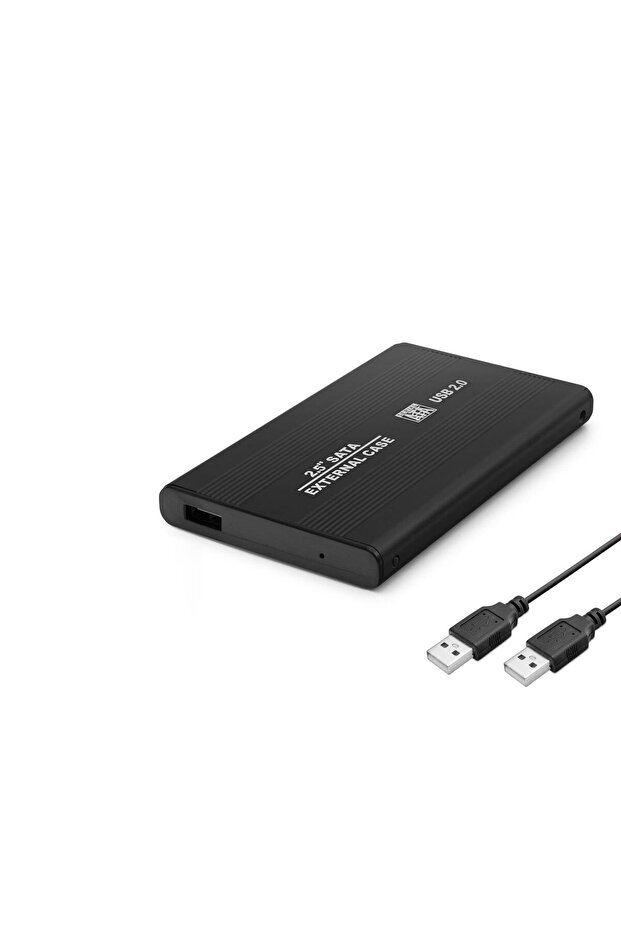 صندوق قرص صلب معدني USB2.0 Sata مقاس 2.5 بوصة للكمبيوتر المكتبي المنزلي