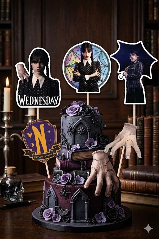 Wednesday Addams Shaped Toothpick 10 Pieces
