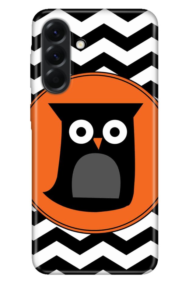Galaxy A57 (Sm-A576B) Compatible Case Decorative Silicone Printed Cover Zigzag Owl