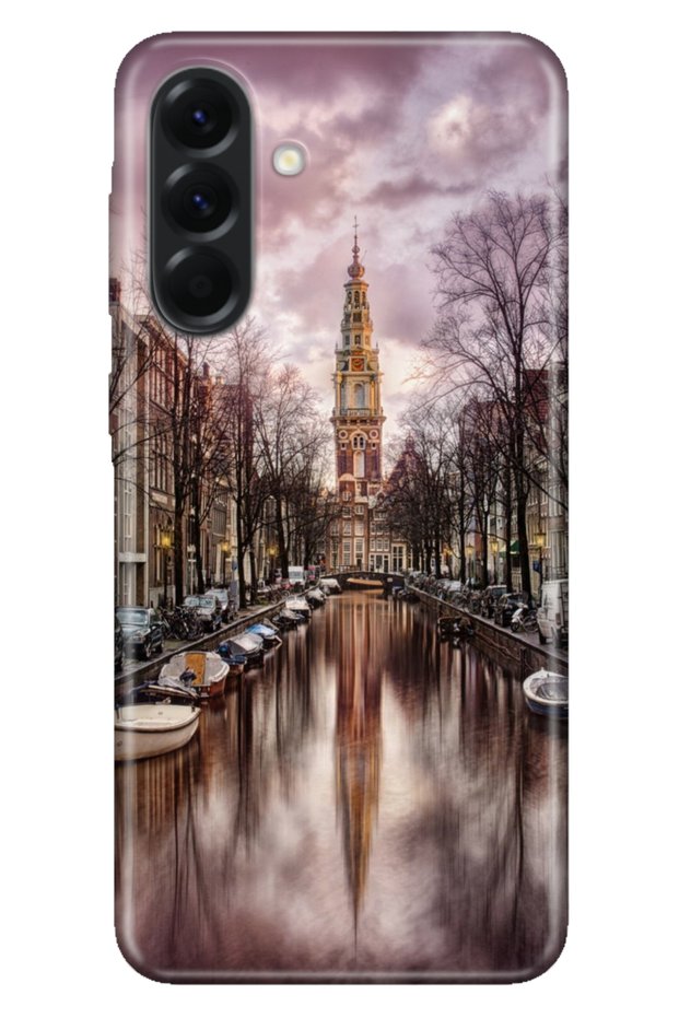 Galaxy A57 (Sm-A576B) Compatible Case Decorative Silicone Printed Cover Amsterdam