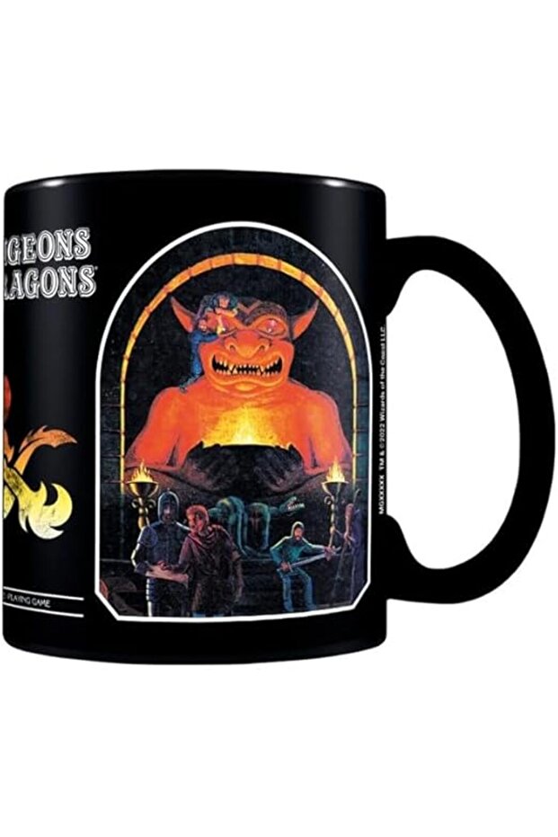 كوب قهوة سيراميك بتصميم مستوحى من لعبة Dungeons and Dragons (لصوص في المعبد) سعة 325 مل