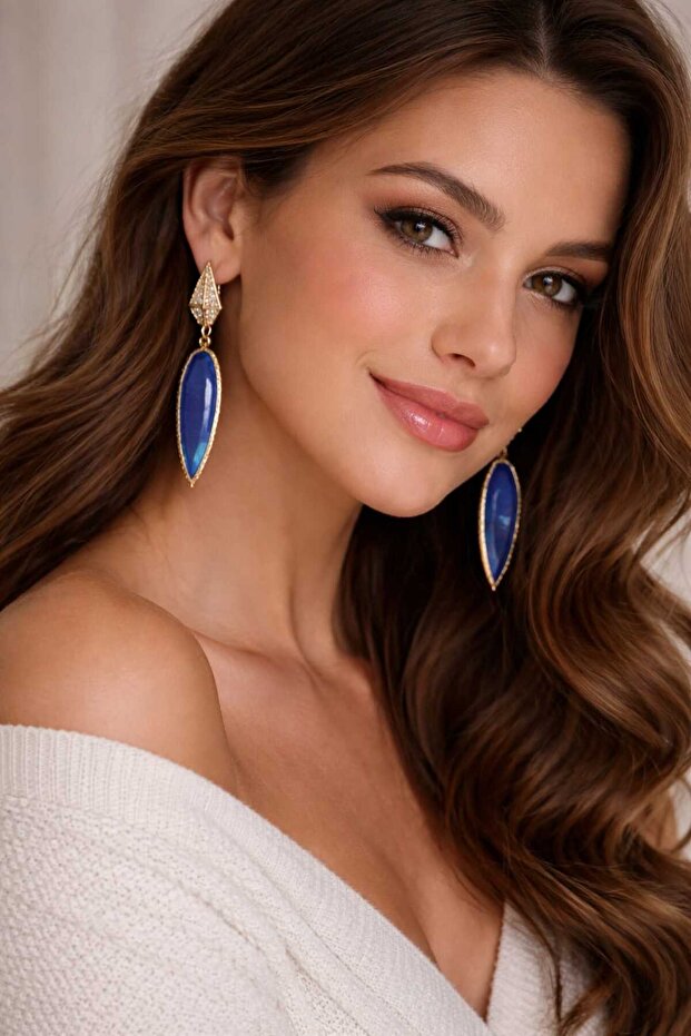 🔵 Cat's Eye Earrings – the Spiritual Power of Blue 🔵