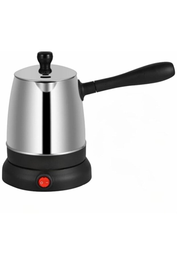 Stainless Steel Electric Turkish Coffee Maker - Portable Greek Coffee Pot with 360° Rotatable Base