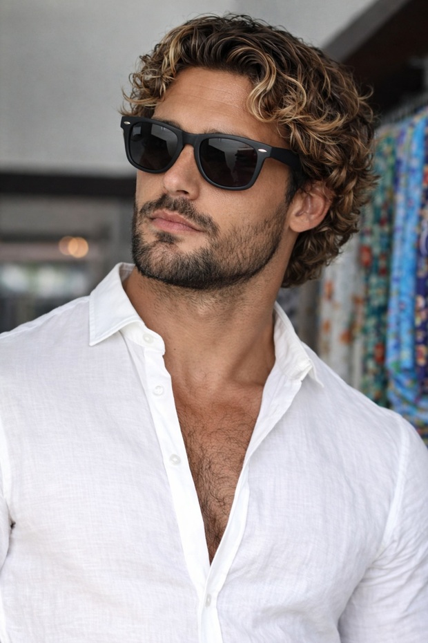 نظارات شمسية للرجال من طراز BH 2026 C02 Wayfarer