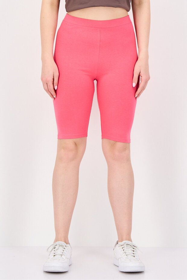 Women Pull On Plain Basic Shorts, Pink