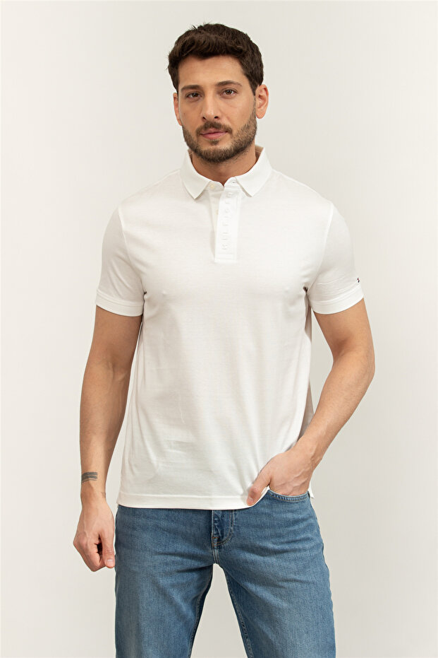 Hidden Placket Detail Reg Polo Erkek Polo Yaka T-Shirt - 1