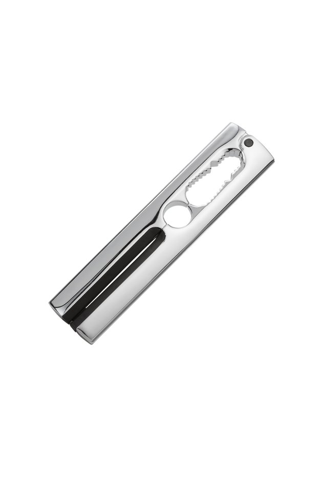 Chrome Nutcracker, zinc alloy, 17 cm, silver/black