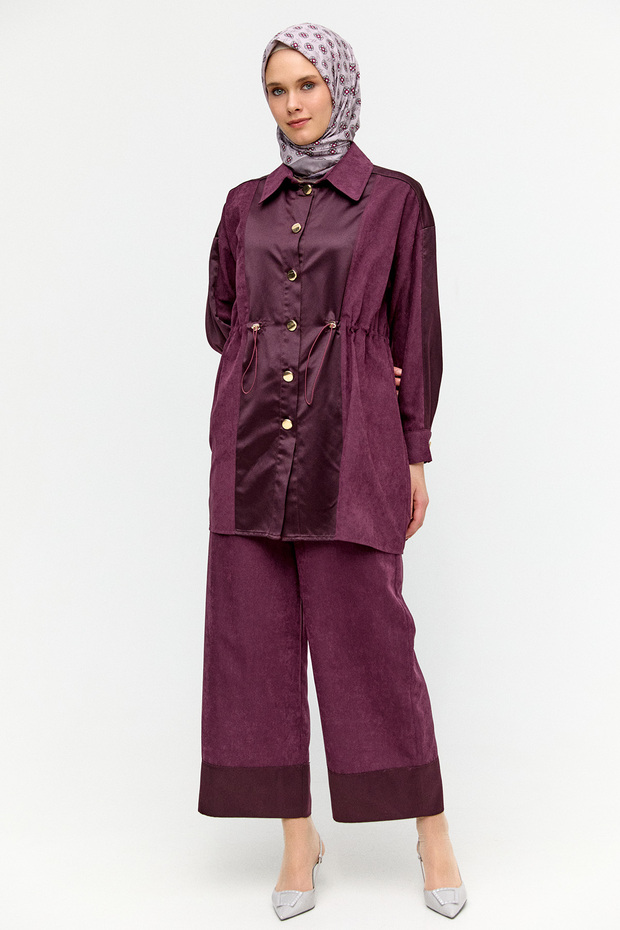 Düğmeli Lyocell Tunik - 2