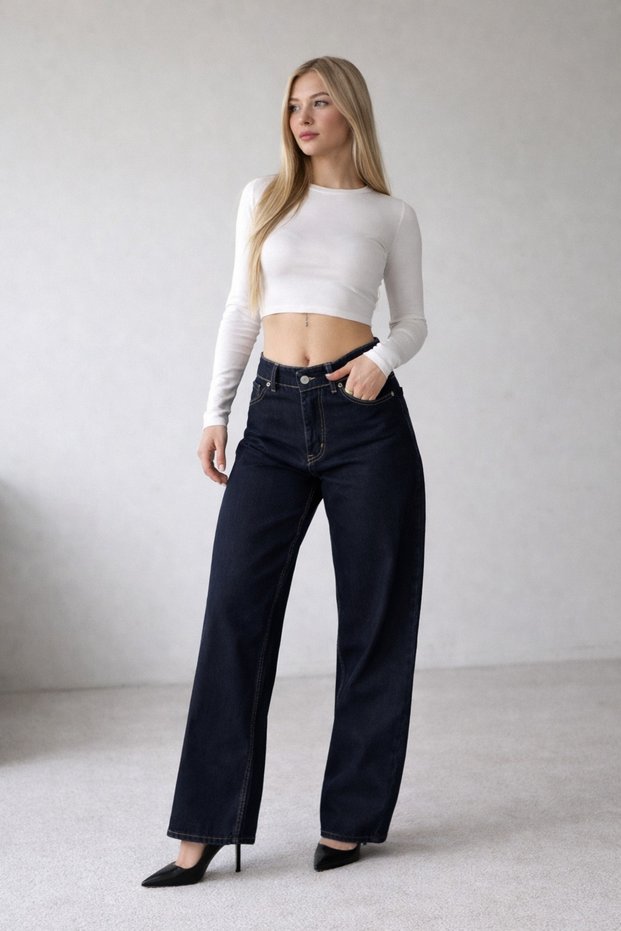 Baggy Jean High Waist Women's Denim Pants