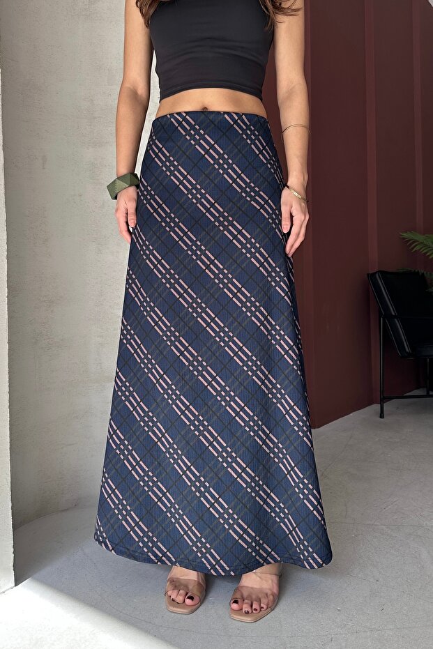 FUSTĂ LUNGĂ DAMĂ ecosez cu model - 2