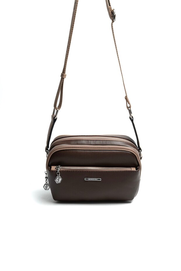 Coffee - Latte Flat Women's Crossbody Bag Sp1162