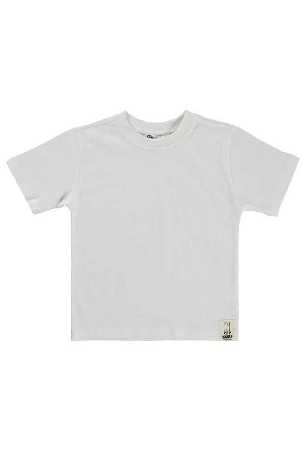 Basic Surf Label T-Shirt for Ages 2-5 - Off-White
