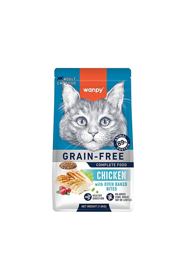 Grain Free Complete Chicken Recipe Dry Cat Food 1.5Kg