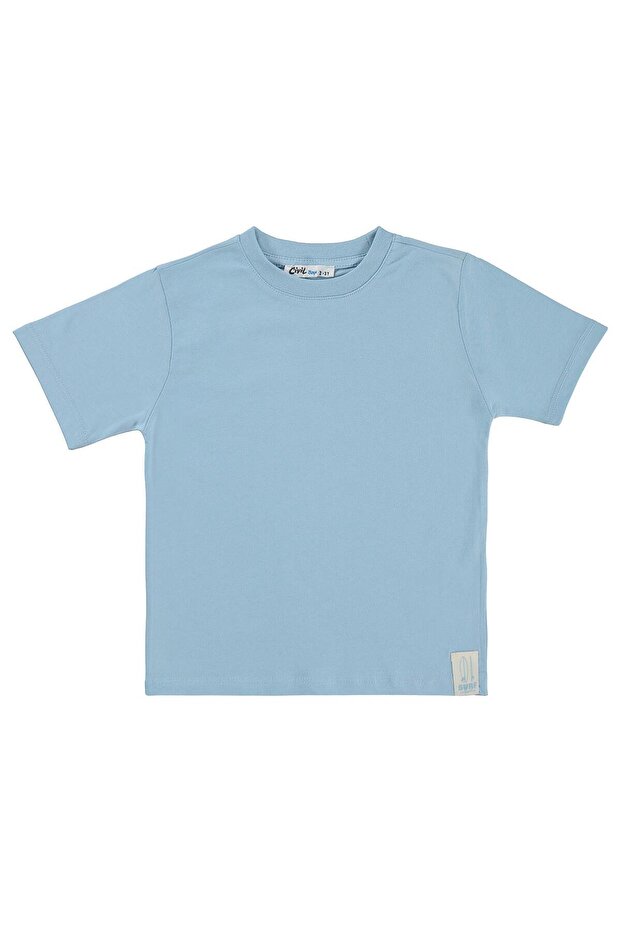 Basic Surf Label T-Shirt for 2-5 Years Old - Blue 3-4 Years Old