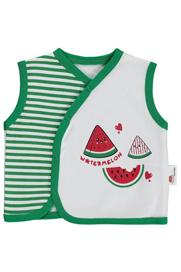 Watermelon Scented 0-9 Months Vest - Ecru
