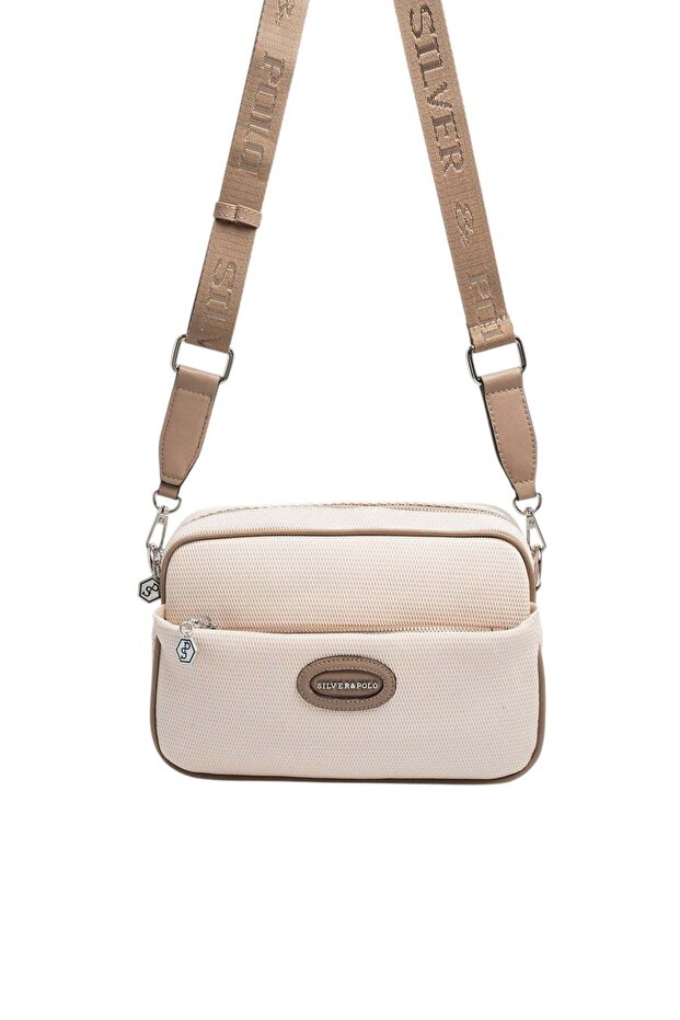 Beige - Latte Petek Women's Crossbody Bag Sp1267