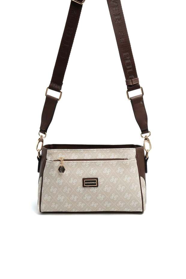 Stone - Brown Monogram Women's Crossbody Bag Sp1273