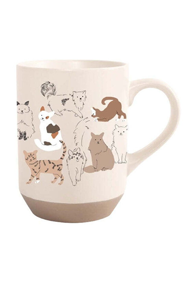 Pencil Cats Stoneware Mug